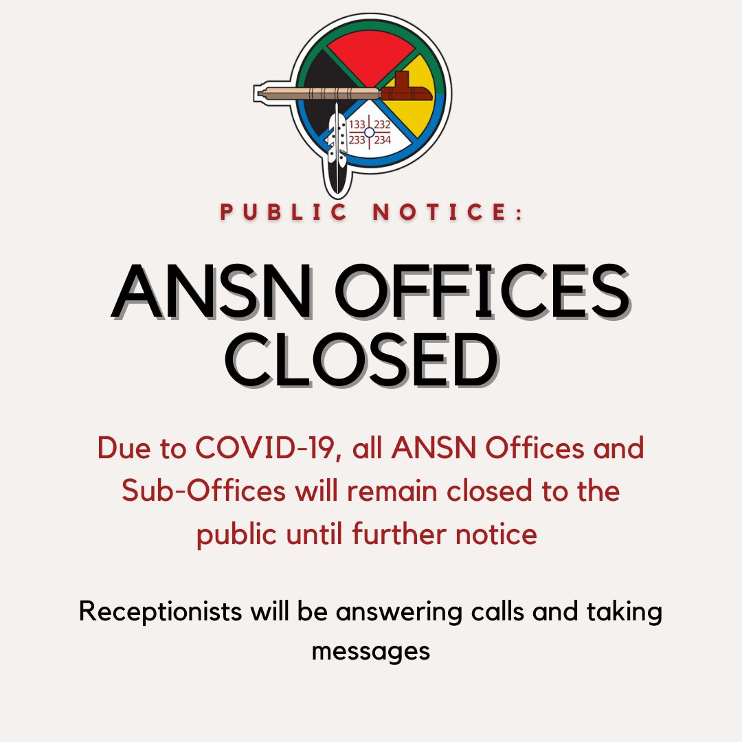 Notice: ANSN Offices Closed